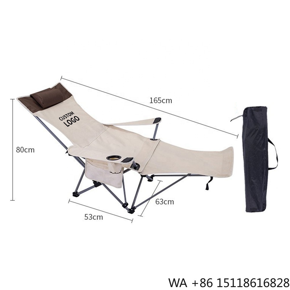 Outdoor Chair Camping - Portable Folding Reclining Chair Lightweight Adjustable