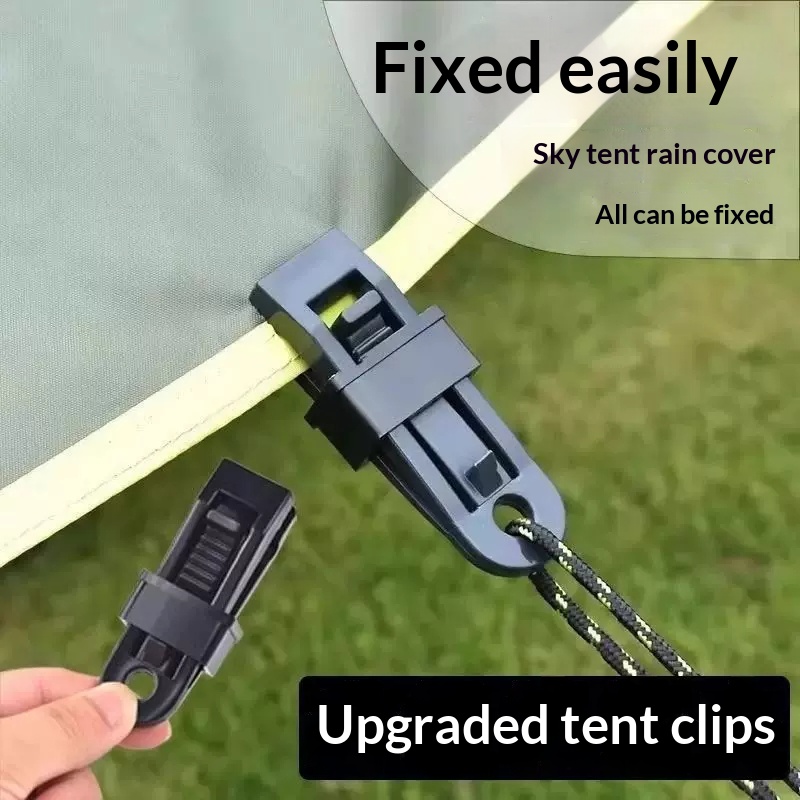 Outdoor Camping Tarp - 3/7/9PCS Heavy‑Duty Tarp Tent Clips Awning