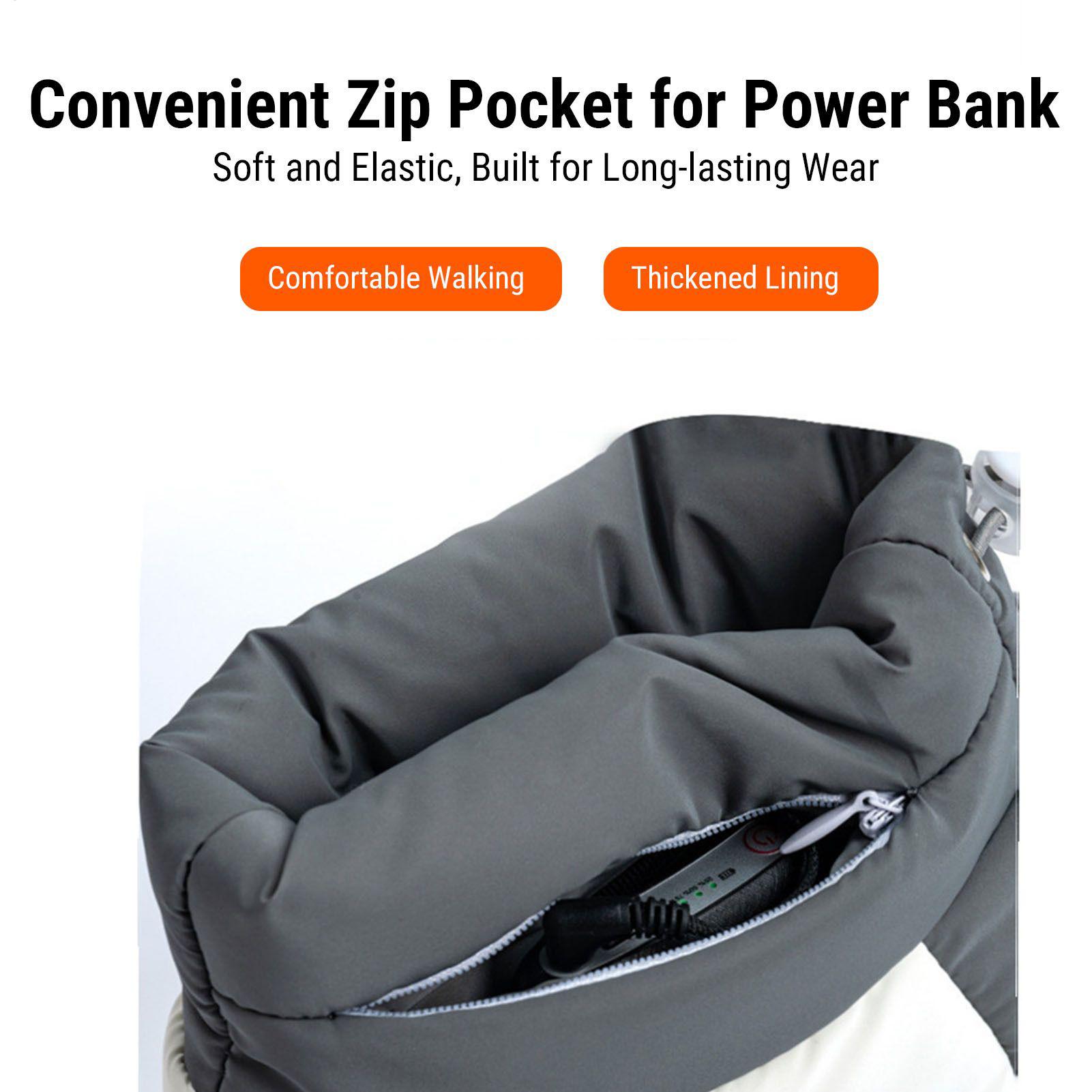 Outdoor Camping Slippers - Electric Heated Slippers USB Heating Shoes