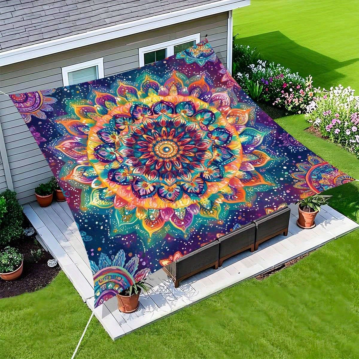 Color Flower Camping Sunshade  - đánh giá và giá Outdoor Camping Tarp
