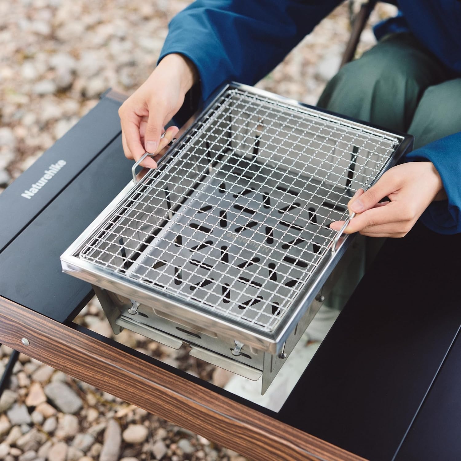 Naturehike Camping Charcoal Gr - đánh giá và giá Outdoor Camping Cooking Table