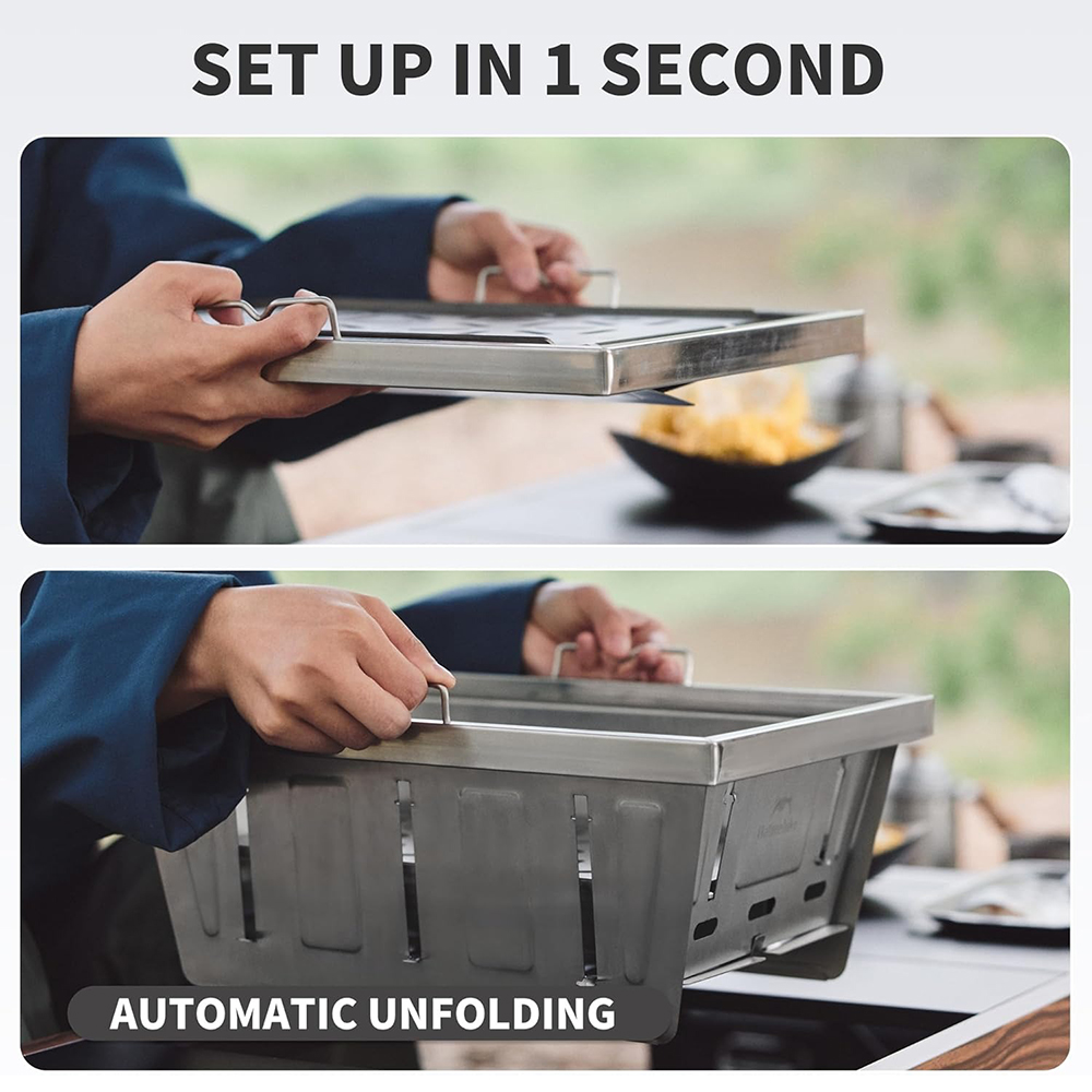 Naturehike Camping Charcoal Gr - đánh giá và giá Outdoor Camping Cooking Table