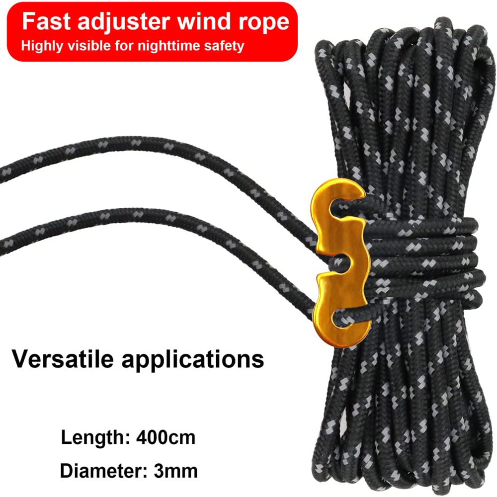4Pcs Outdoor Guy Lines Tent Co - đánh giá và giá Outdoor Camping Tarp