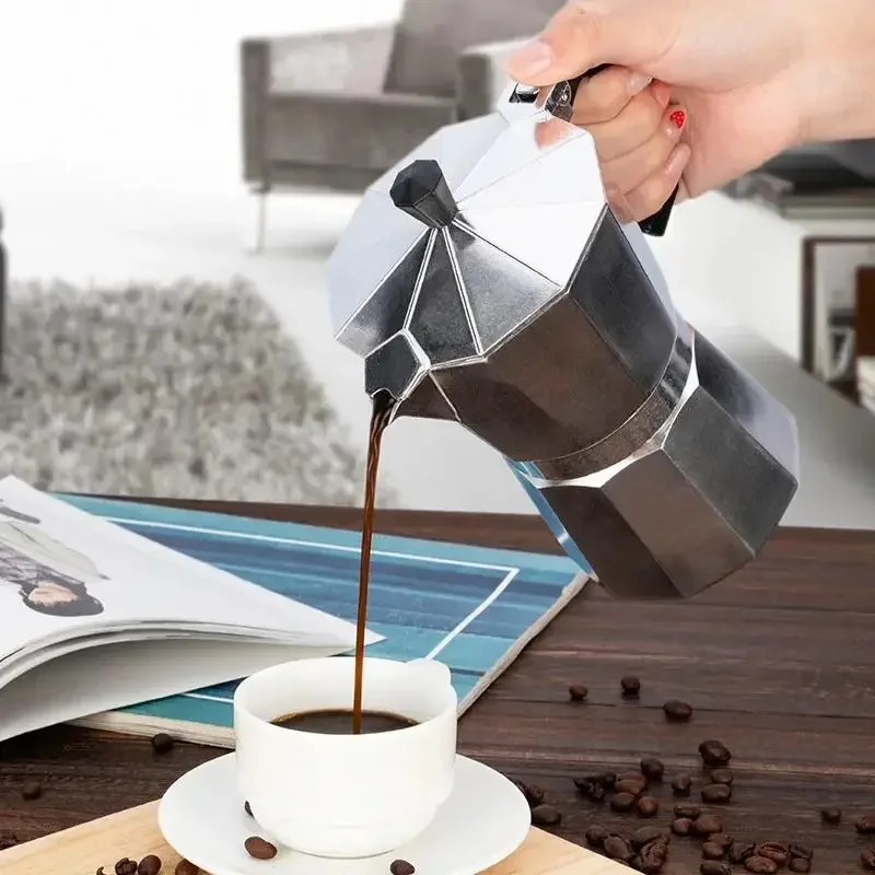 Multi-Size Aluminum Moka Pot C - đánh giá và giá Camp Percolator Coffee