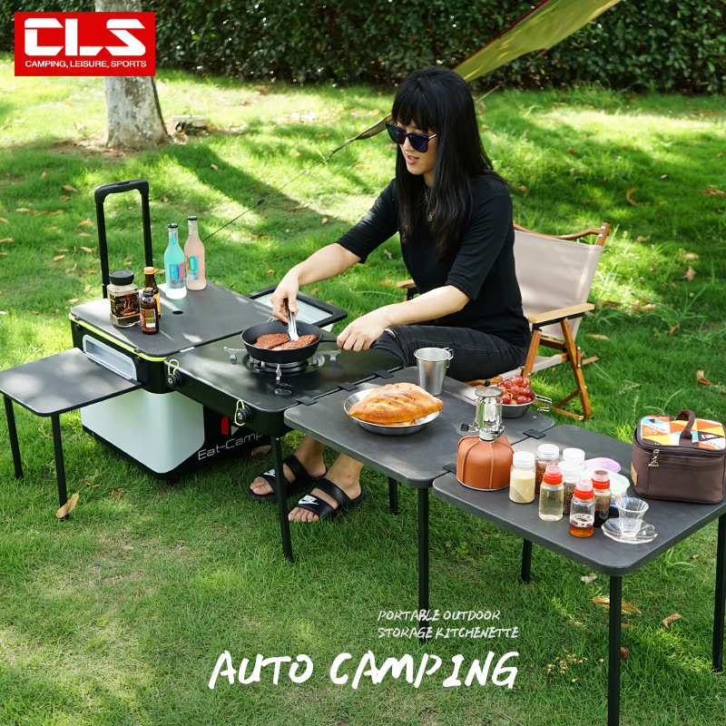 Portable Mobile Camping Kitche - đánh giá và giá Outdoor Camping Cooking Table