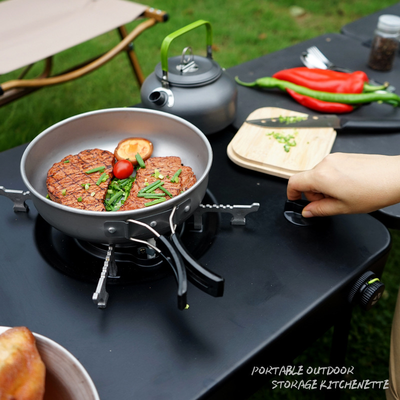 Portable Mobile Camping Kitche - đánh giá và giá Outdoor Camping Cooking Table