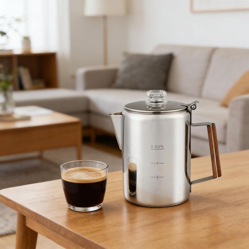 9 Cup Capacity Camping Percola - đánh giá và giá Camp Percolator Coffee