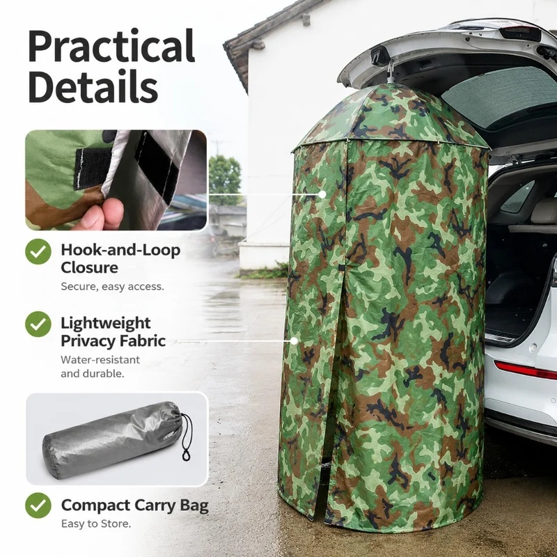 Outdoor Portable Hanging Priva - đánh giá và giá Outdoor Camping Toilet Tent