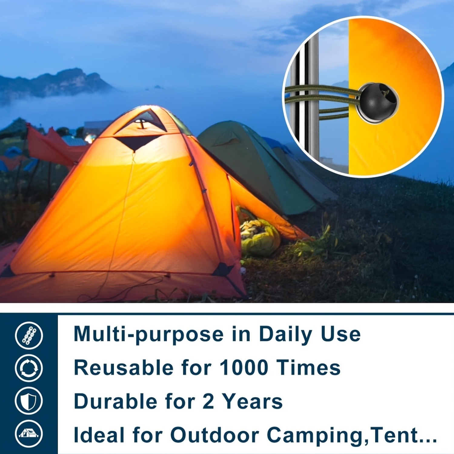Ball Bungee Cords Heavy Duty E - đánh giá và giá Outdoor Camping Tarp