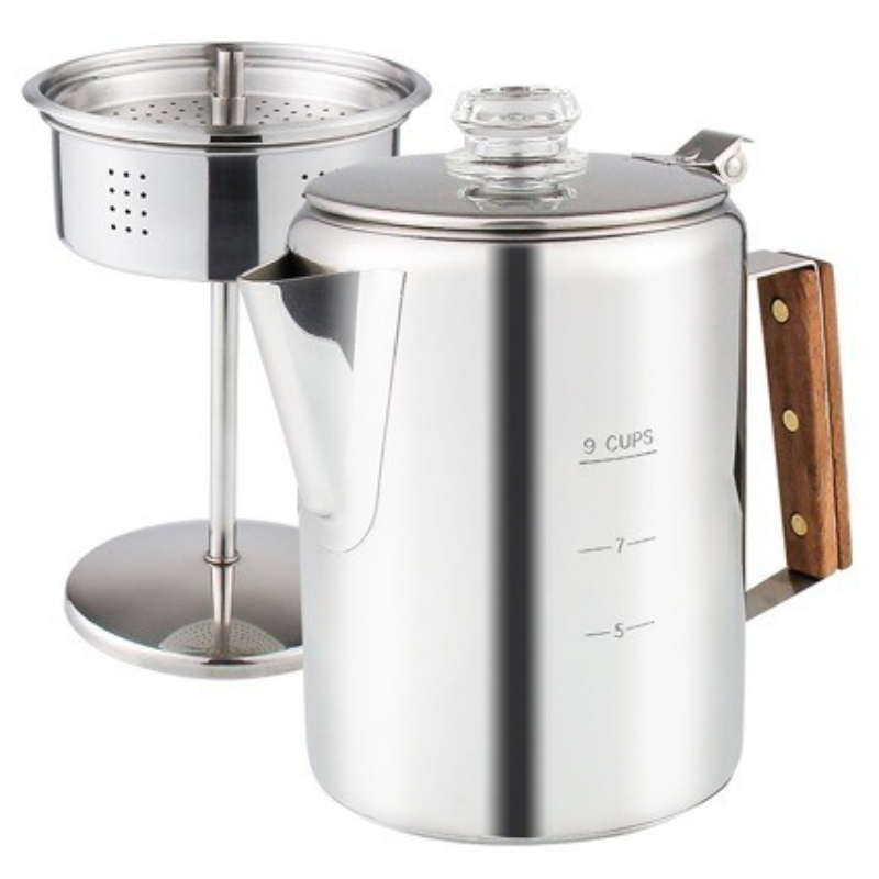 6-Cup 9-Cup 12-Cup Stainless S - đánh giá và giá Camp Percolator Coffee